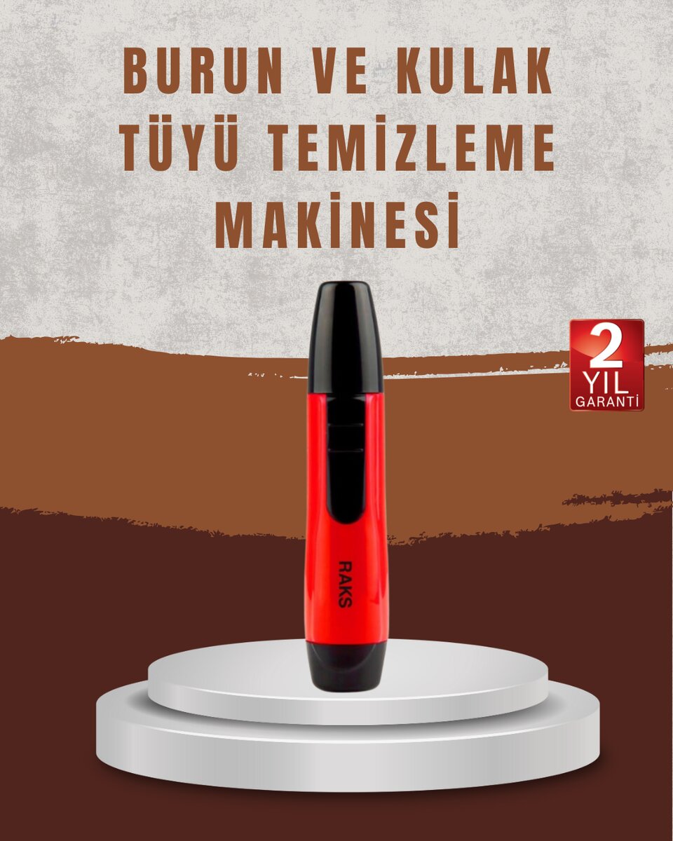 Raks Leo Burun Kulak Tüy Alma Makinesi 45 dk Şarj Süreli Kırmızı Raks Leo Burun Kulak Tüy Alma Makinesi 45 dk Şarj Süreli Kırmızı