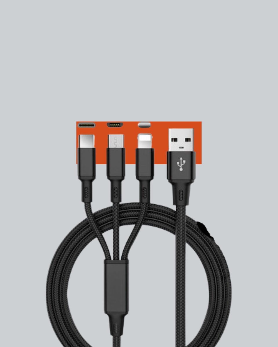 Çoklu USB Şarj Kablosu – 1,2m Hızlı Şarj, 3A Güçlü Akım Çoklu USB Şarj Kablosu – 1,2m Hızlı Şarj, 3A Güçlü Akım