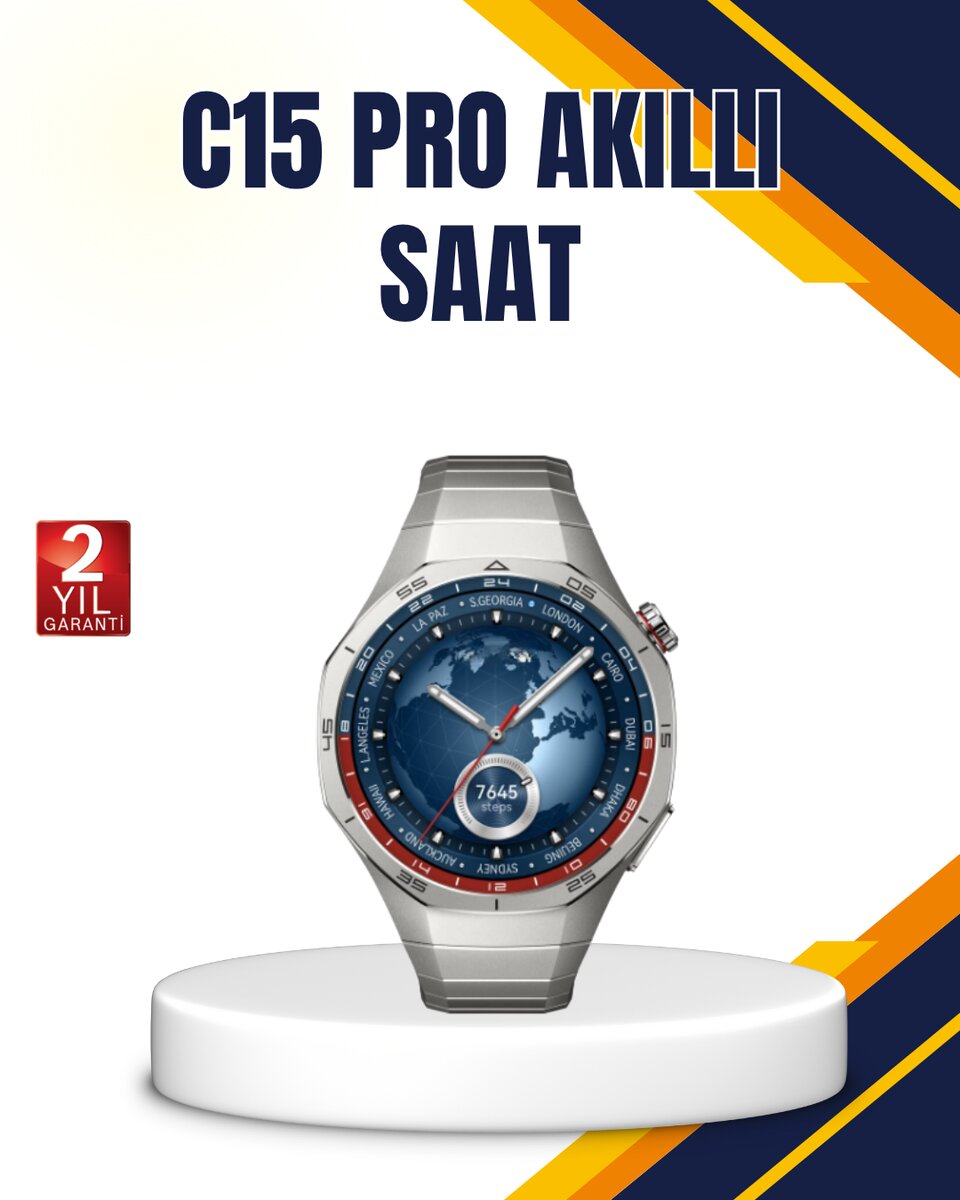 Gümüş Akıllı Saat 46mm Kasa Gümüş Akıllı Saat 46mm Kasa