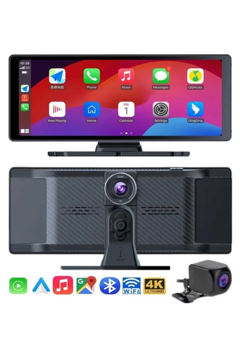 4K Ultra Araç İçi Ön ve Arka Kameralı Ekran HD 2 Kameralı Torpido Üstü Araç Multimedya 4K Ultra Araç İçi Ön ve Arka Kameralı Ekran HD 2 Kameralı Torpido Üstü Araç Multimedya