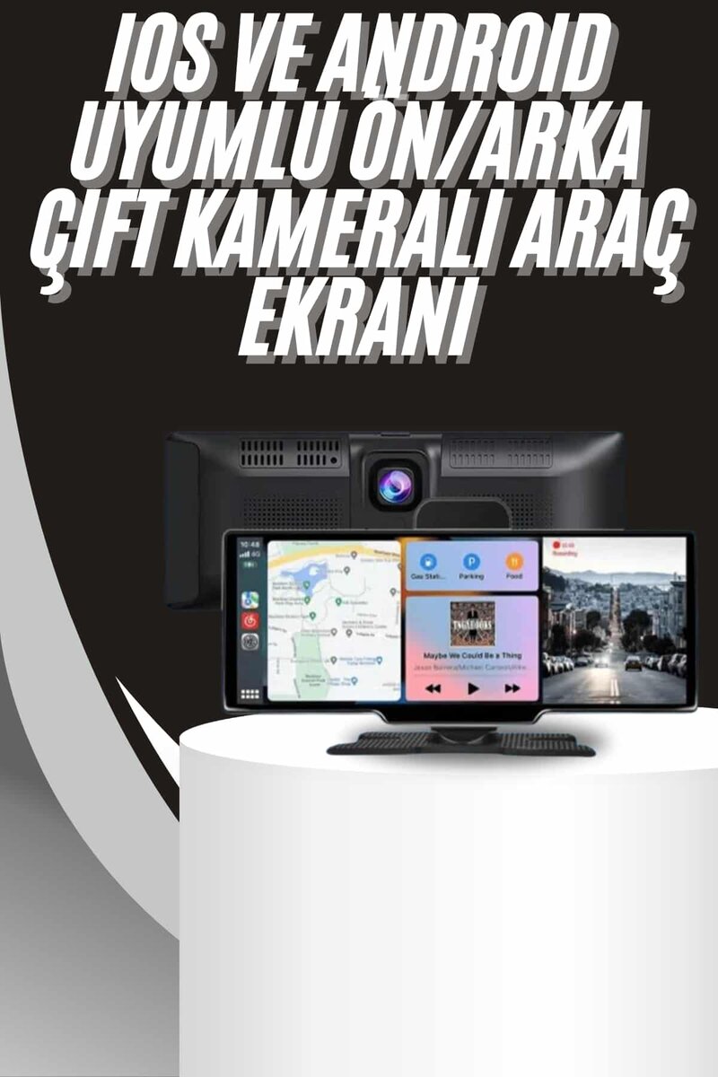 4K 10.2 İnç Çift Kameralı Araç Multimedya Ekranı CarPlay Kablosuz Tüm Cihazlara Uyumlu 4K 10.2 İnç Çift Kameralı Araç Multimedya Ekranı CarPlay Kablosuz Tüm Cihazlara Uyumlu