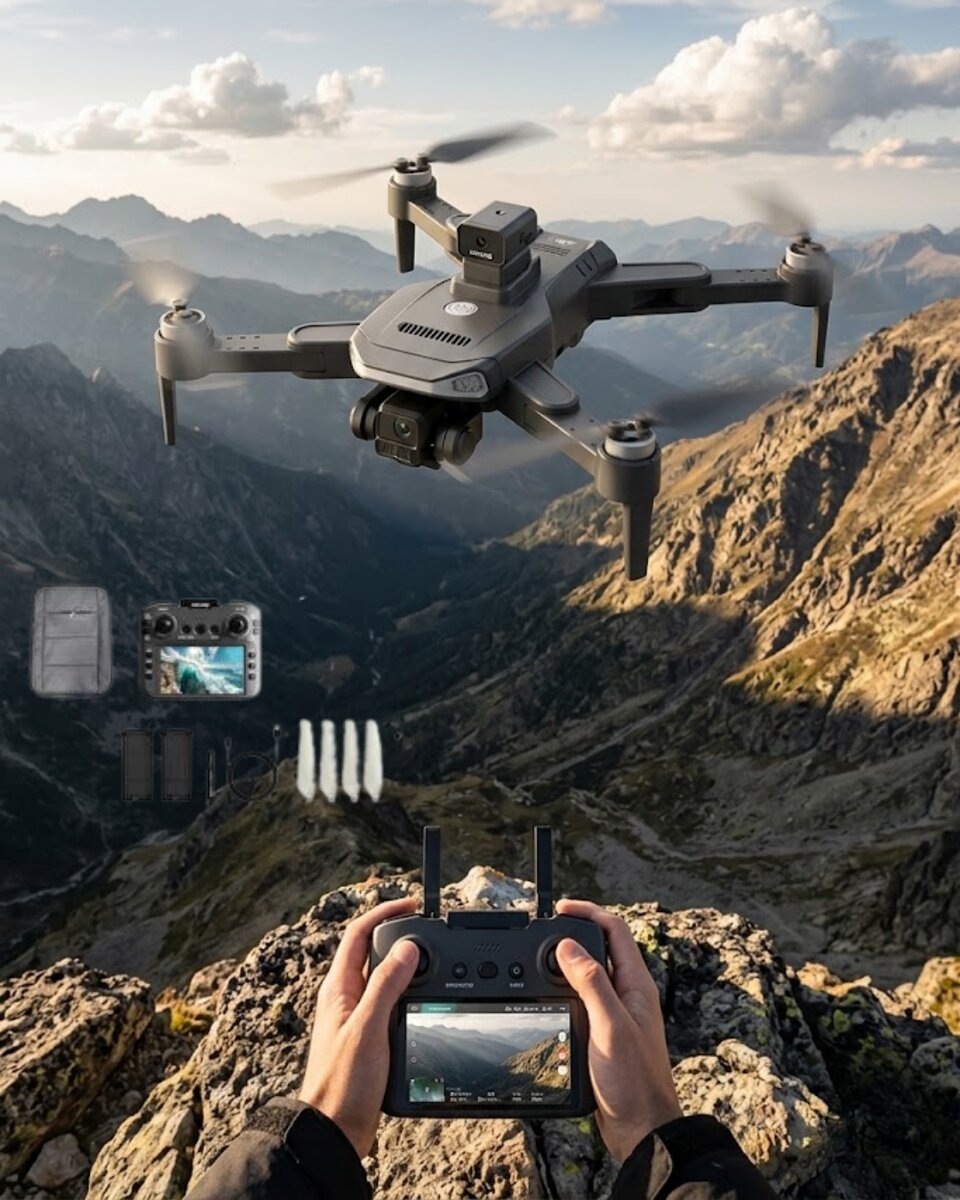 Katlanabilir GPS Destekli Akıllı Drone 4K Kamera Uzun Uçuş Süresi ve Engel Algılama Özellikli Katlanabilir GPS Destekli Akıllı Drone 4K Kamera Uzun Uçuş Süresi ve Engel Algılama Özellikli