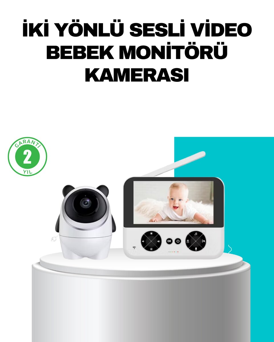 720P Bebek Kamerası Uzaktan Kontrollü Gece Görüşlü Monitör 720P Bebek Kamerası Uzaktan Kontrollü Gece Görüşlü Monitör