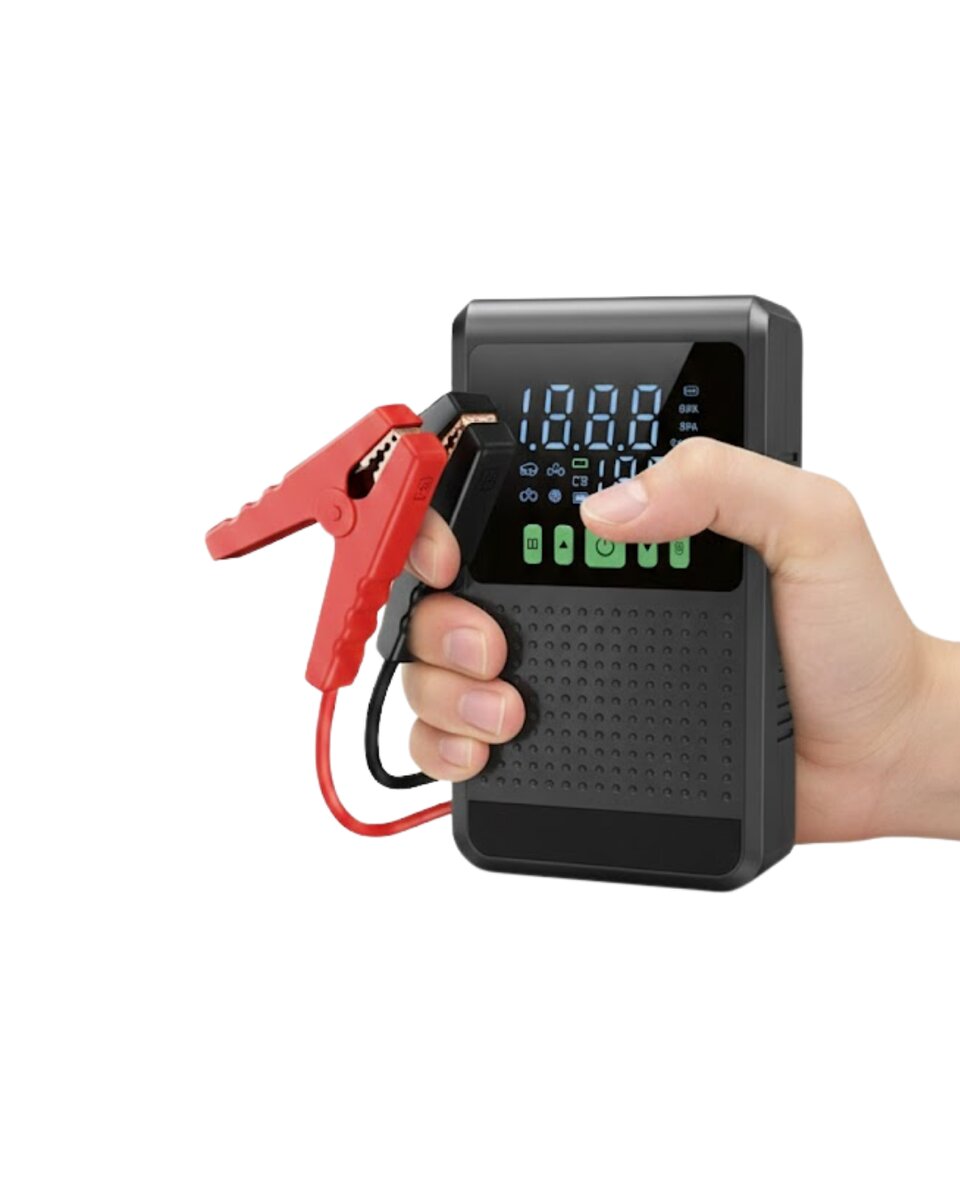 Taşınabilir Araç Akü Şarj Takviye Cihazı 150 PSI Dijital Kompresör
