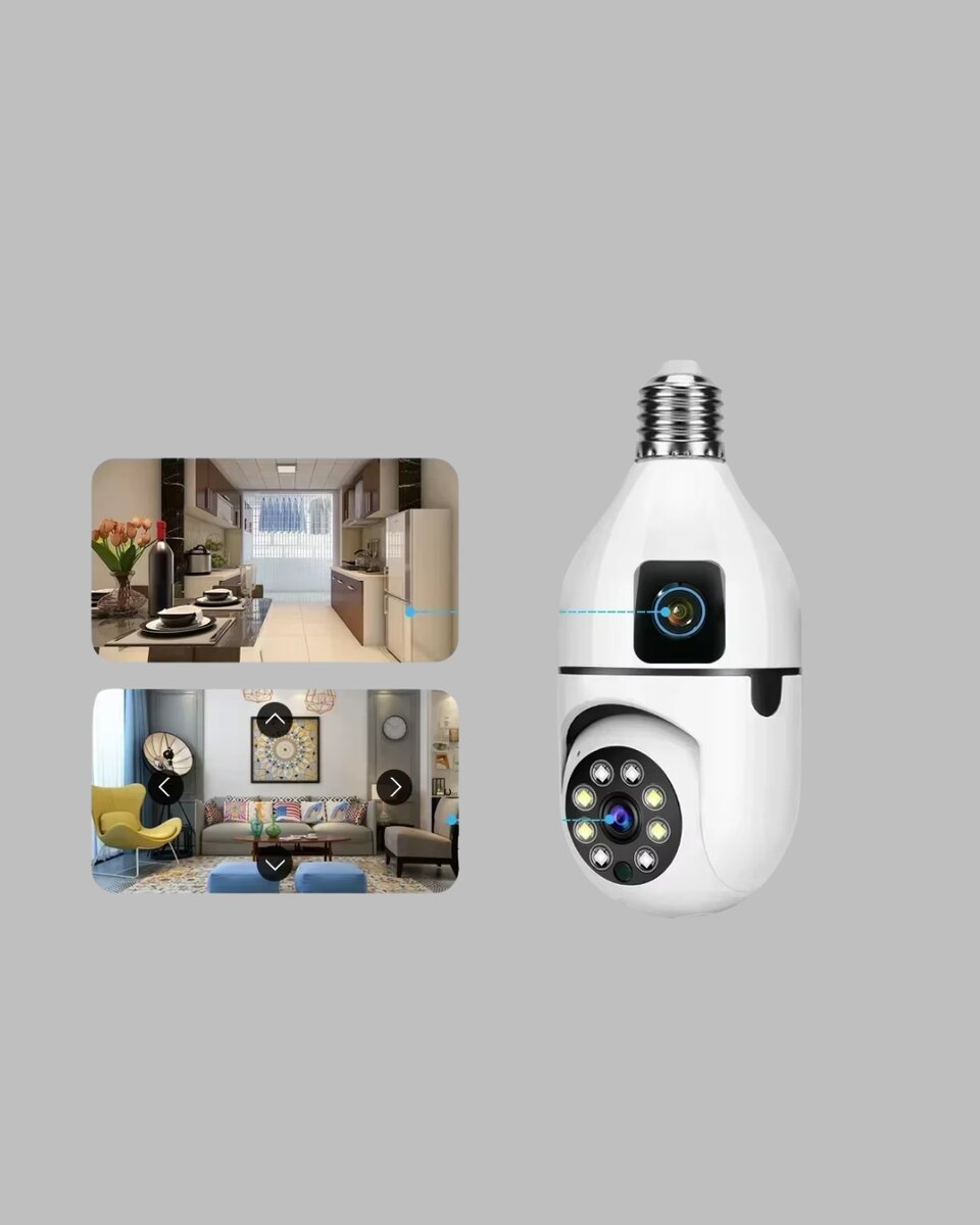 1080P WiFi Ampul Güvenlik Kamerası – Gece Görüş & Uzaktan Erişim 1080P WiFi Ampul Güvenlik Kamerası – Gece Görüş & Uzaktan Erişim