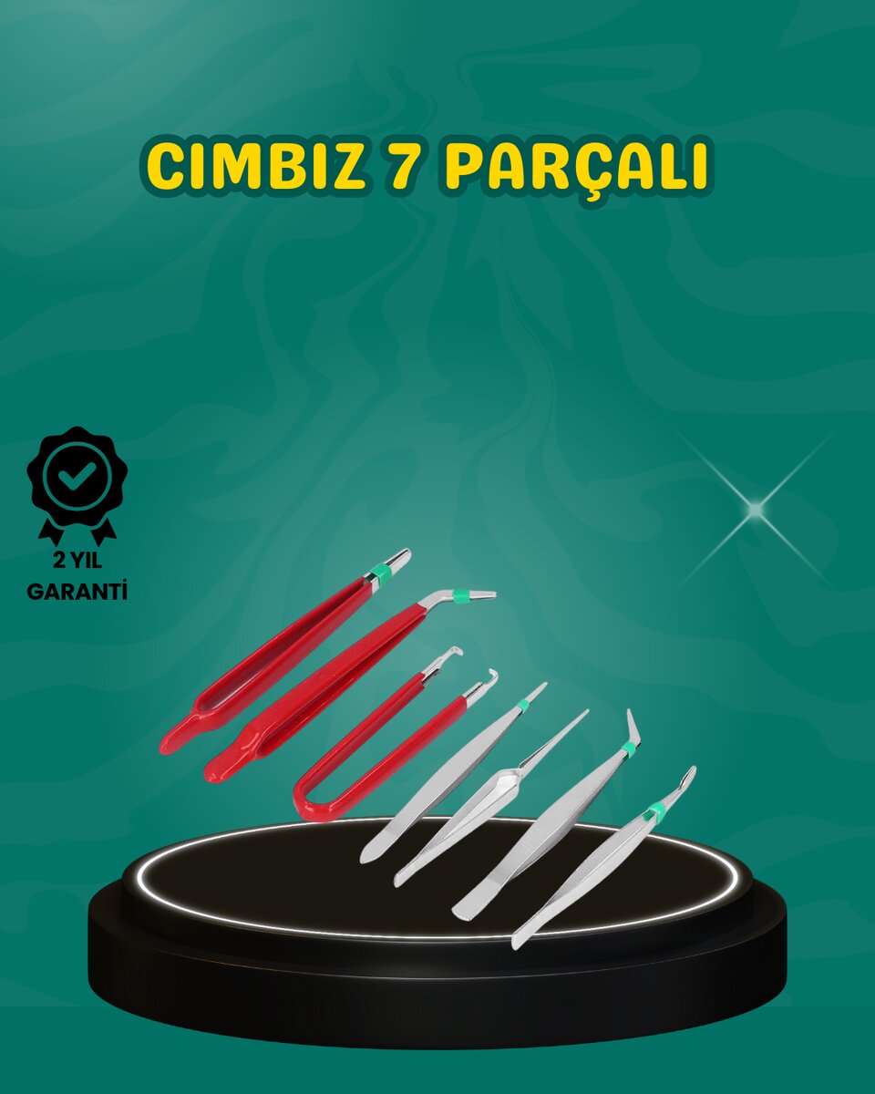 Antistatik 7’li Hassas Cımbız Takımı Manyetik Olmayan Uçlu Antistatik 7’li Hassas Cımbız Takımı Manyetik Olmayan Uçlu