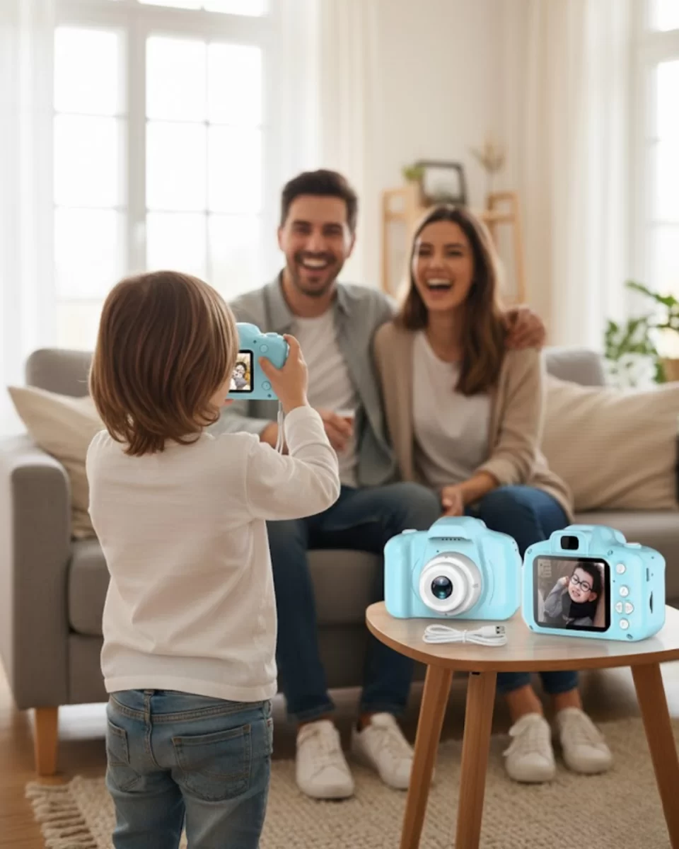 Mi Mini Dijital Kamera HD Video Fotoğraf Çekimli USB Şarjlı Hafıza Kart Destekli