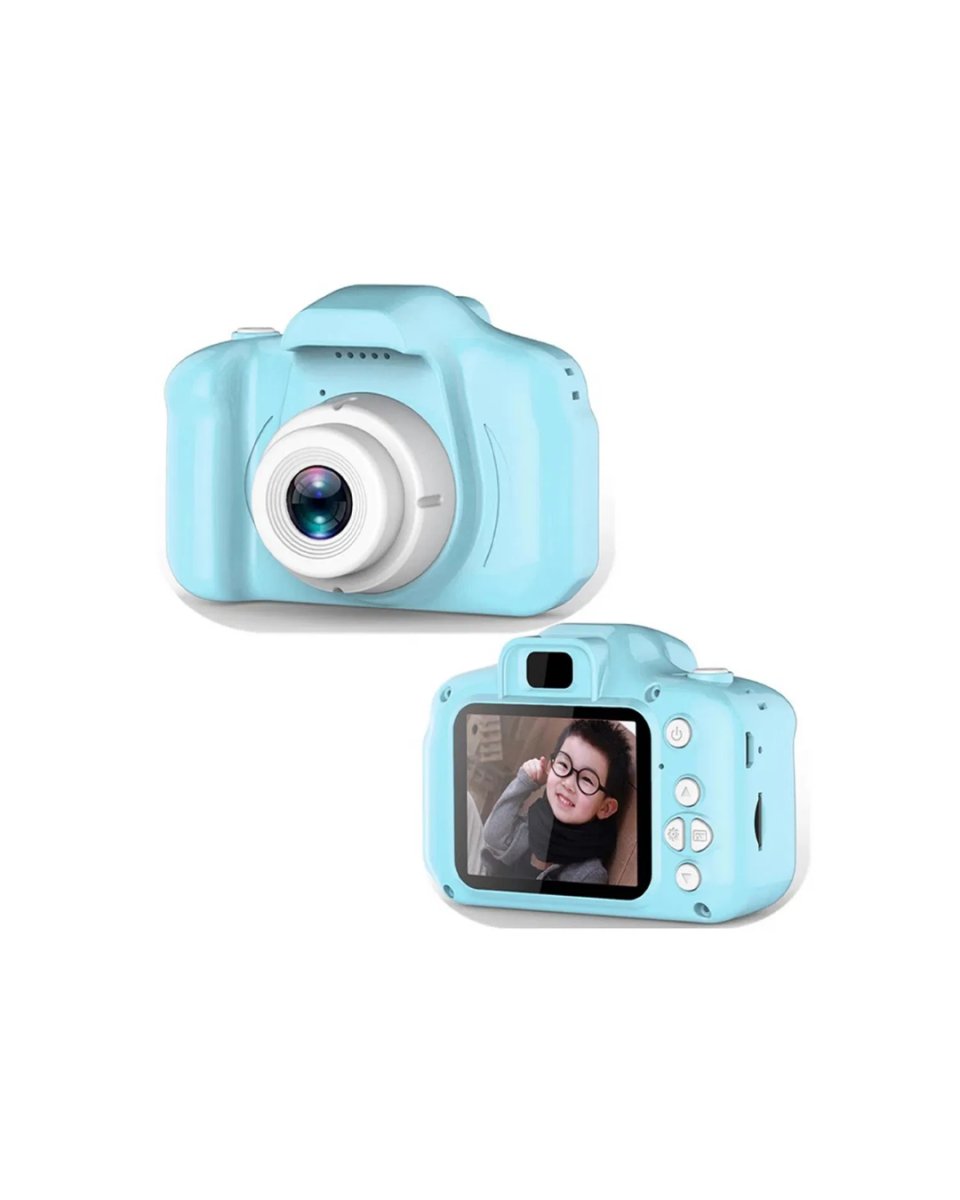 Mavi Mini Dijital Kamera HD Video Fotoğraf Çekimli USB Şarjlı Hafıza Kart Destekli