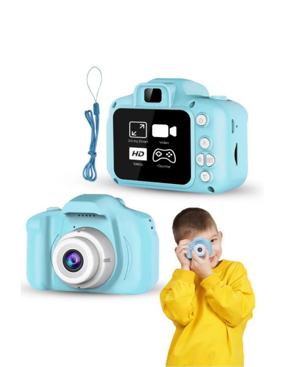 Mavi Kompakt Mini Kamera HD Video ve Fotoğraf Çekim Özellikli Şarjlı Model Mavi Kompakt Mini Kamera HD Video ve Fotoğraf Çekim Özellikli Şarjlı Model