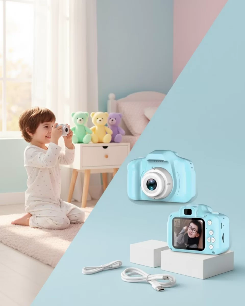 Mi Mini Dijital Kamera HD Video ve Fotoğraf Çekimli USB Şarjlı Kompakt Kayıt