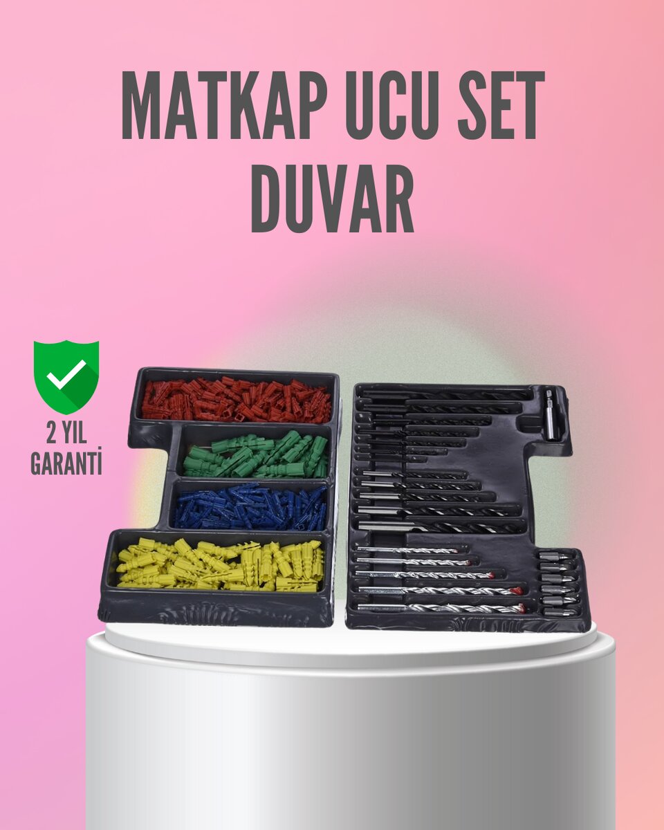 Kapsamlı Matkap Ucu Seti Organizer Kutulu Ahşap Metal Beton Delme Kapsamlı Matkap Ucu Seti Organizer Kutulu Ahşap Metal Beton Delme