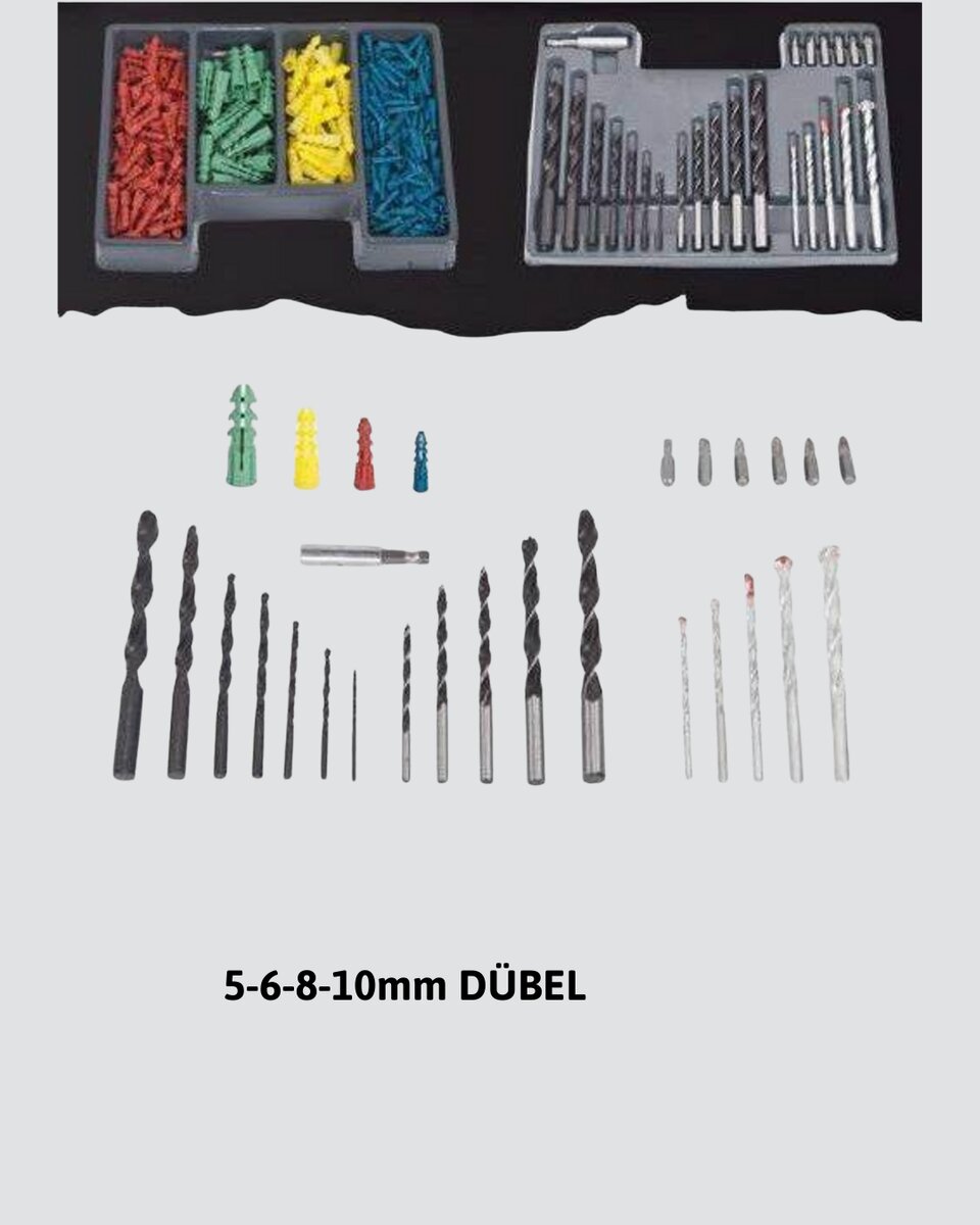 Matkap Ucu Seti Organizerli Çok Amaçlı Delme Uçları