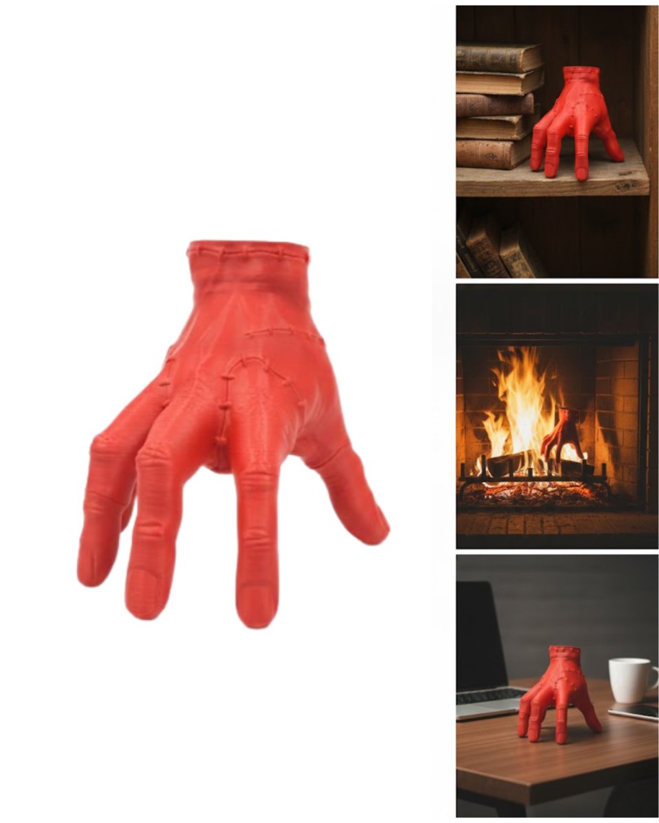 3D Kırmızı El Biblo 17x16 cm Sanatsal ve Dikkat Çekici Dekor 3D Kırmızı El Biblo 17x16 cm Sanatsal ve Dikkat Çekici Dekor