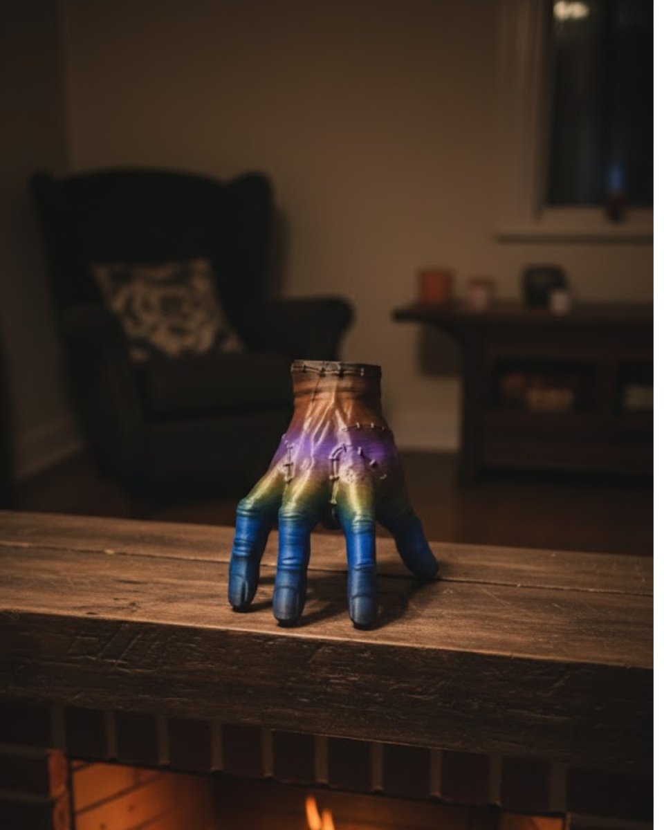 3D Renk Geçişli El Obje 27x22 cm Büyük Boy Ev Dekorasyonu