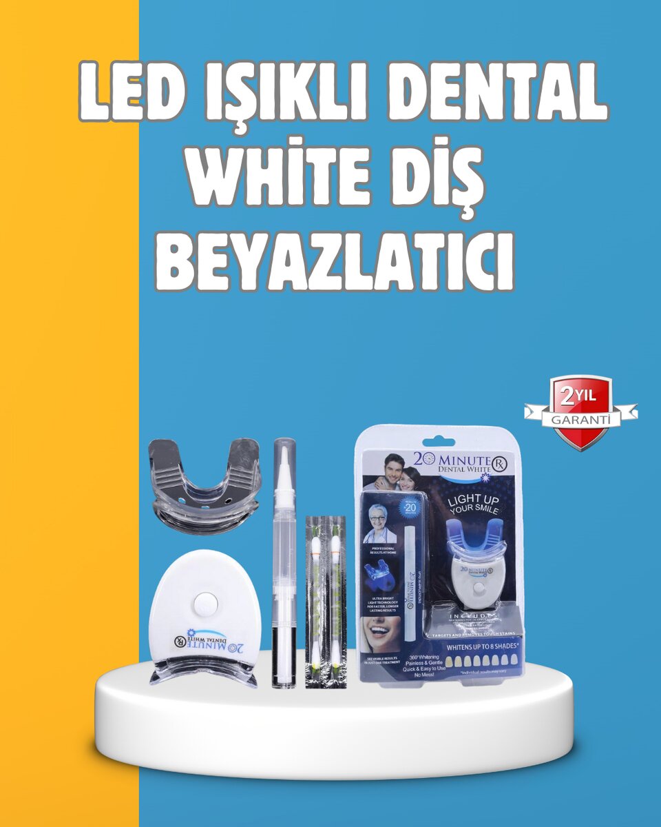 Mavi Işık Teknolojisi ile Güvenli Diş Beyazlatıcı Sistem Mavi Işık Teknolojisi ile Güvenli Diş Beyazlatıcı Sistem