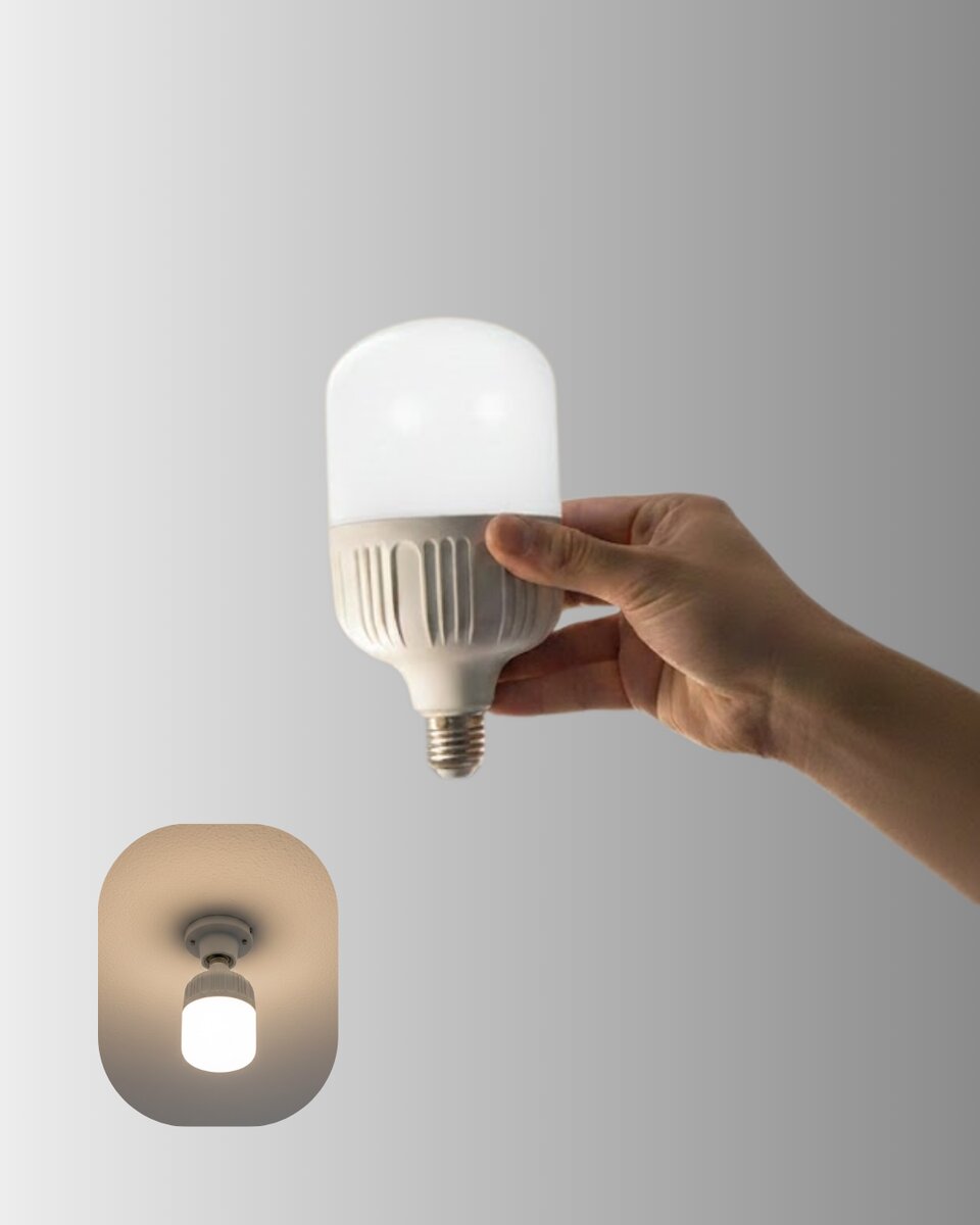 Uzun Ömürlü Şarjlı LED Ampul 30 Watt Güçlü Aydınlatma Uzun Ömürlü Şarjlı LED Ampul 30 Watt Güçlü Aydınlatma