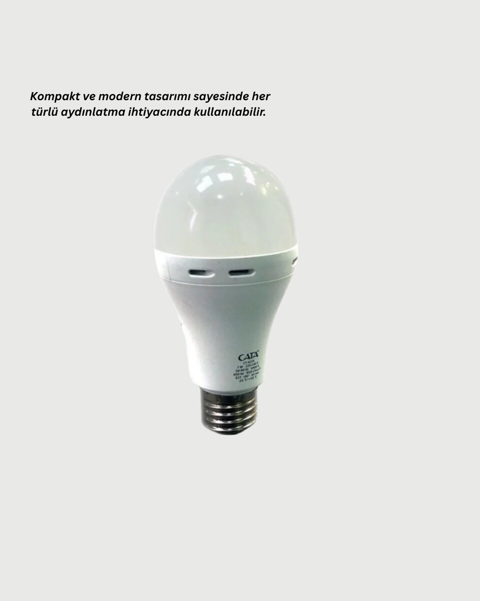 Yüksek Işık Güçlü Şarjlı LED Ampul E27 30W Enerji Tasarruflu Yüksek Işık Güçlü Şarjlı LED Ampul E27 30W Enerji Tasarruflu