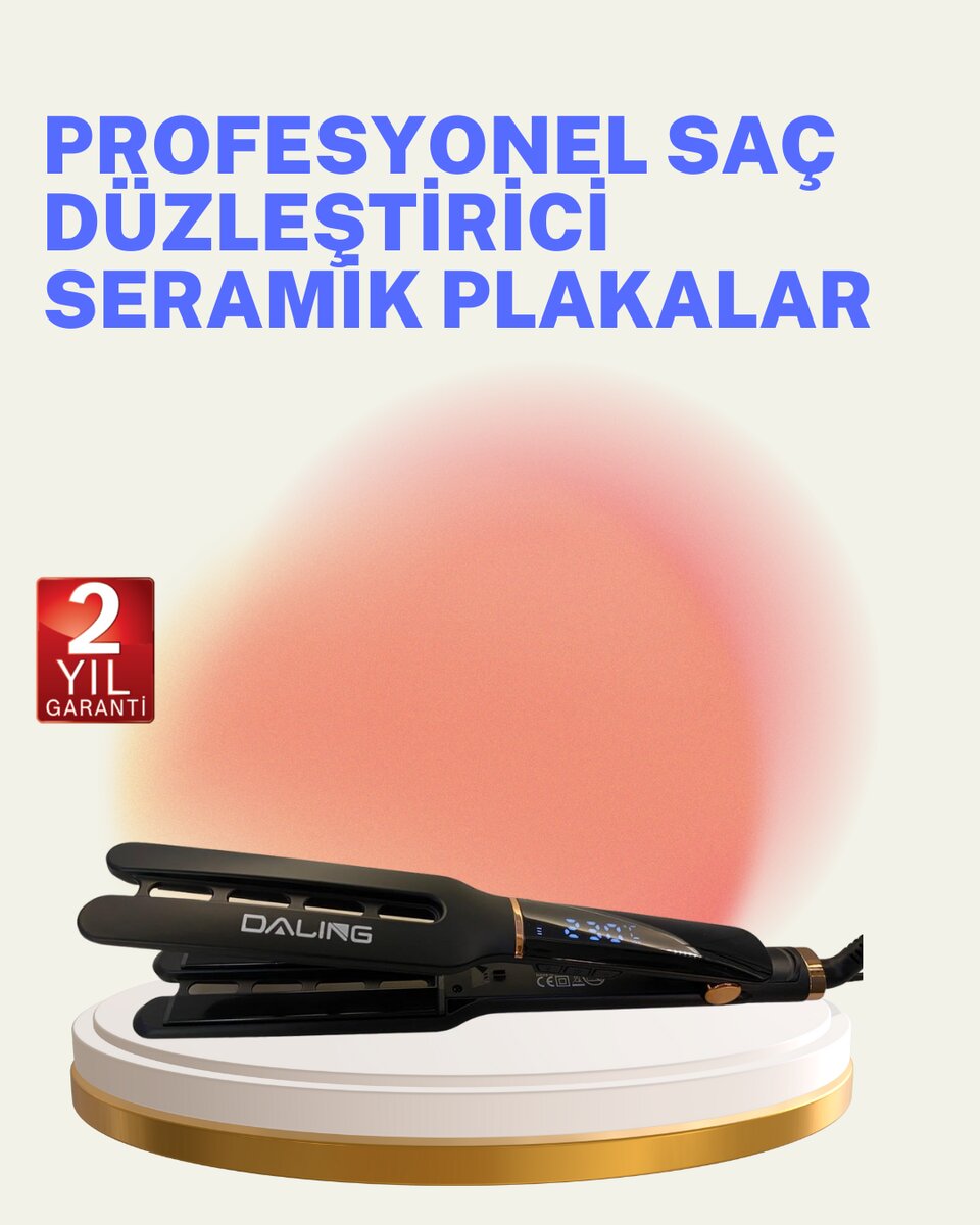Saç Düzleştirici Seramik Plakalı 230C Hızlı Isınma 360° Kablo Saç Düzleştirici Seramik Plakalı 230C Hızlı Isınma 360° Kablo
