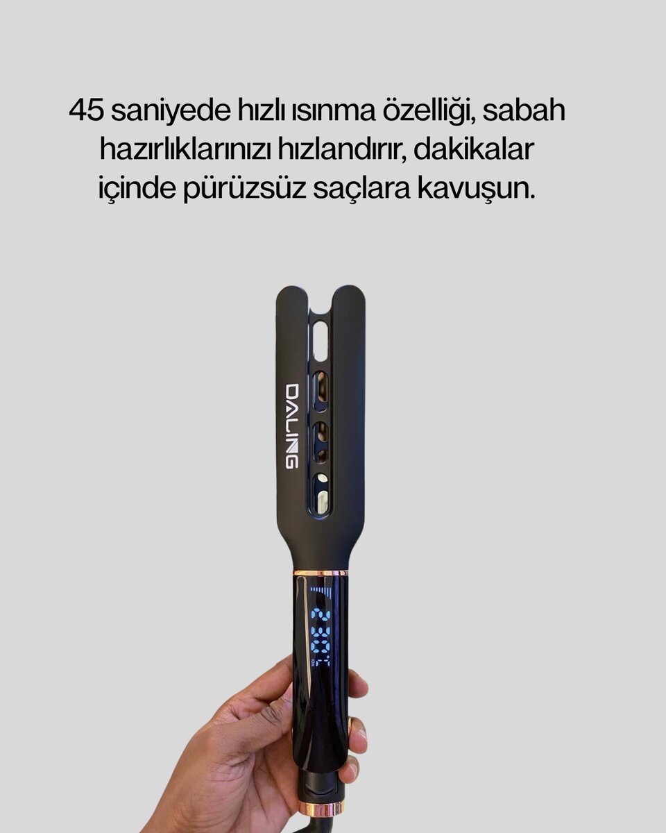 Saç Düzleştirici 30 Saniyede Isınma Hafif ve Portatif Tasarım Saç Düzleştirici 30 Saniyede Isınma Hafif ve Portatif Tasarım