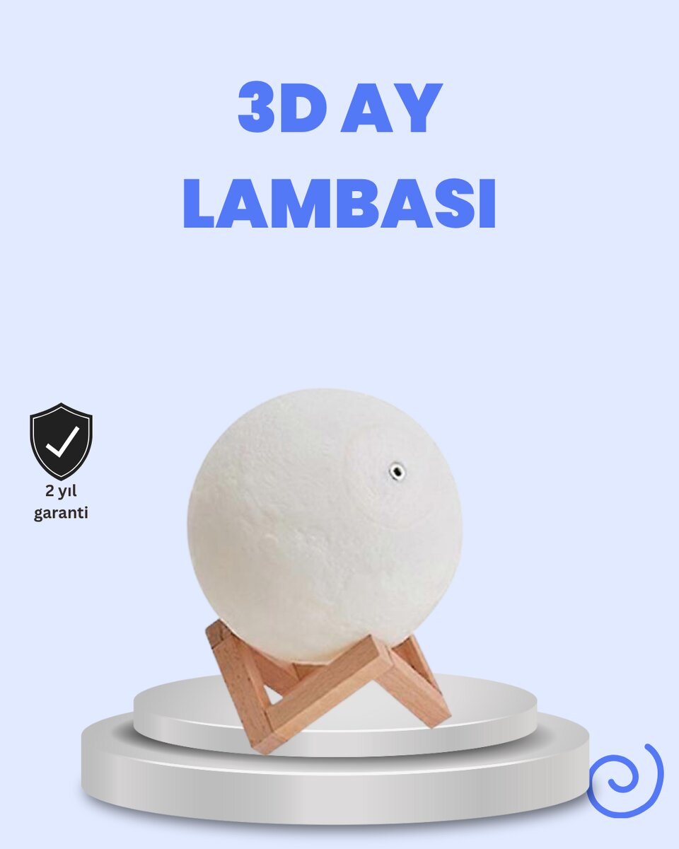 RGB Modlu 16 Renkli Ay Gece Lambası 3D Baskı ve Uzaktan Kumanda Özellikli RGB Modlu 16 Renkli Ay Gece Lambası 3D Baskı ve Uzaktan Kumanda Özellikli