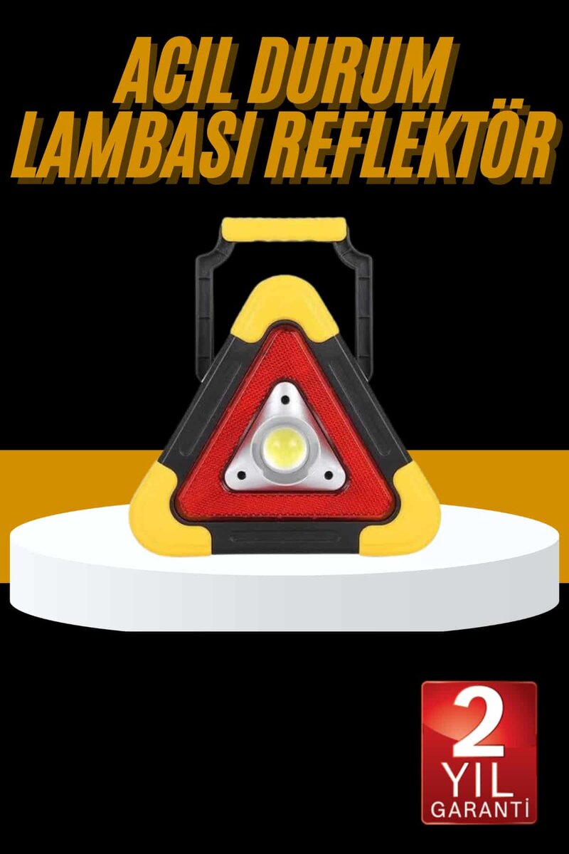 Reflektör Işıklı Ikaz Lambası Şarjlı Çok Fonksiyonlu Işıklı Üçgen Reflektör Reflektör Işıklı Ikaz Lambası Şarjlı Çok Fonksiyonlu Işıklı Üçgen Reflektör