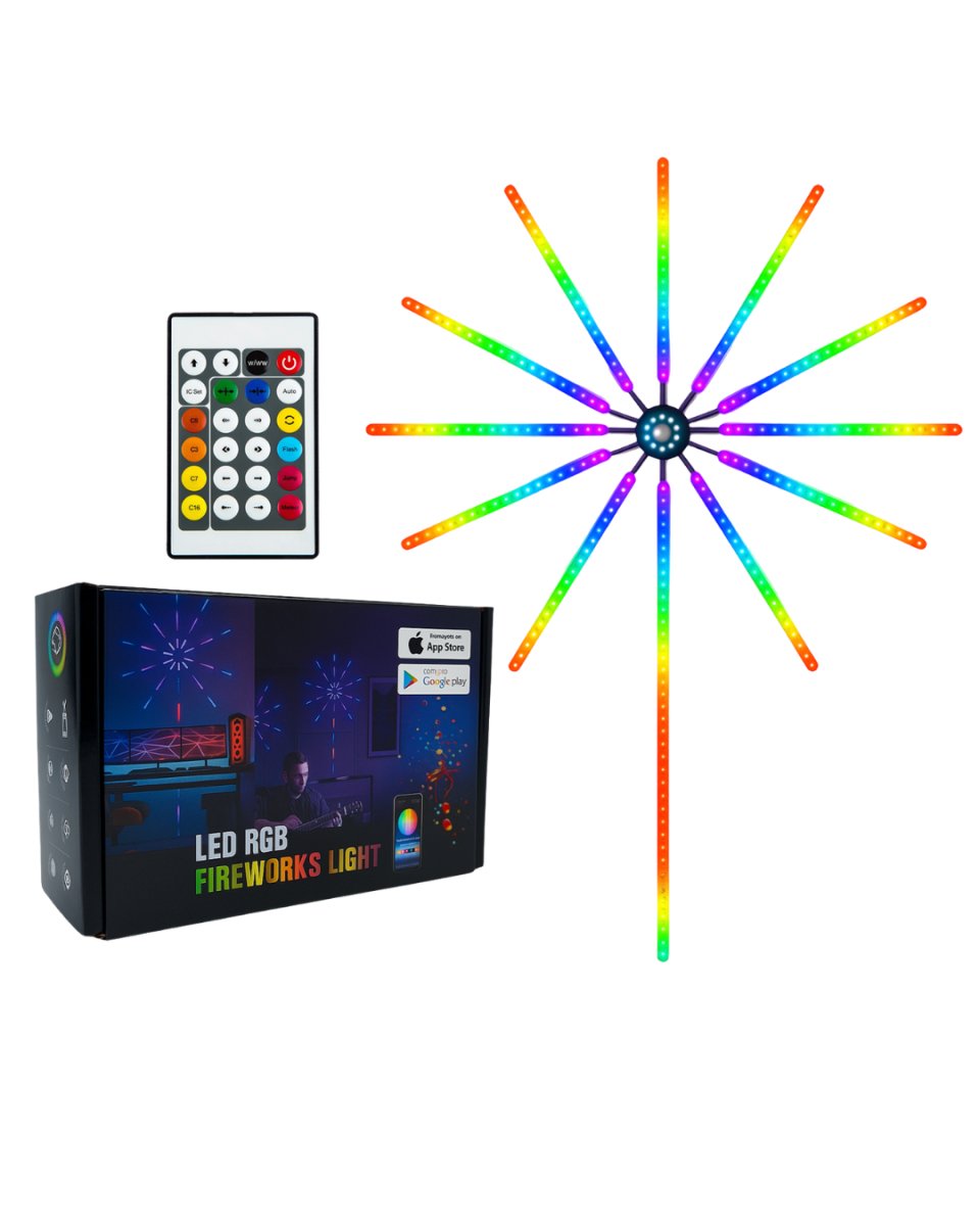 Modüler RGB LED Duvar Işığı Havai Fişek Efektli Uzaktan Kumandalı
