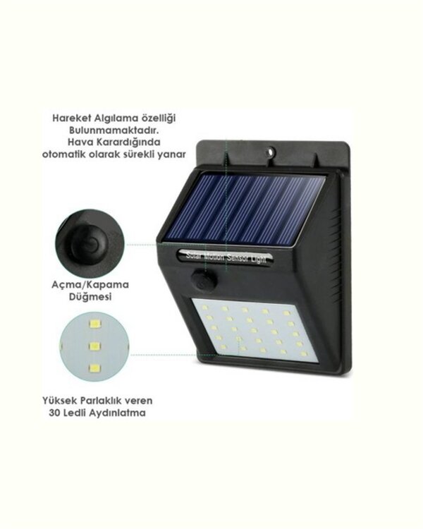 Kablosuz Solar LED Lamba | Bahçe, Veranda, Merdiven Işığı, Otomatik Aç-Kapa Sensörlü Kablosuz Solar LED Lamba | Bahçe, Veranda, Merdiven Işığı, Otomatik Aç-Kapa Sensörlü