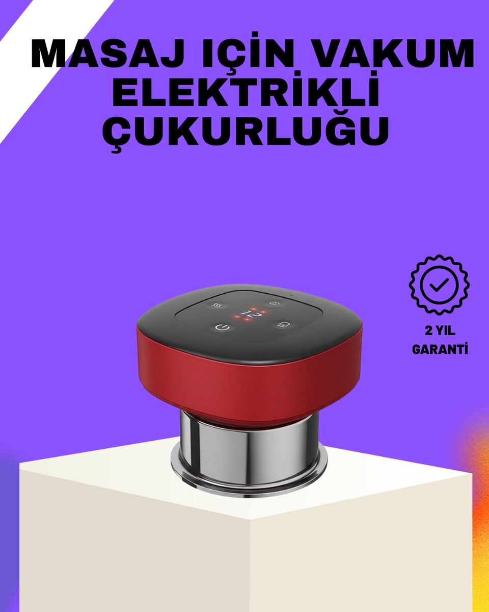Vakumlu Masaj Aleti Çok Kademeli Emme Isıtmalı Ev Tipi Terapi Vakumlu Masaj Aleti Çok Kademeli Emme Isıtmalı Ev Tipi Terapi