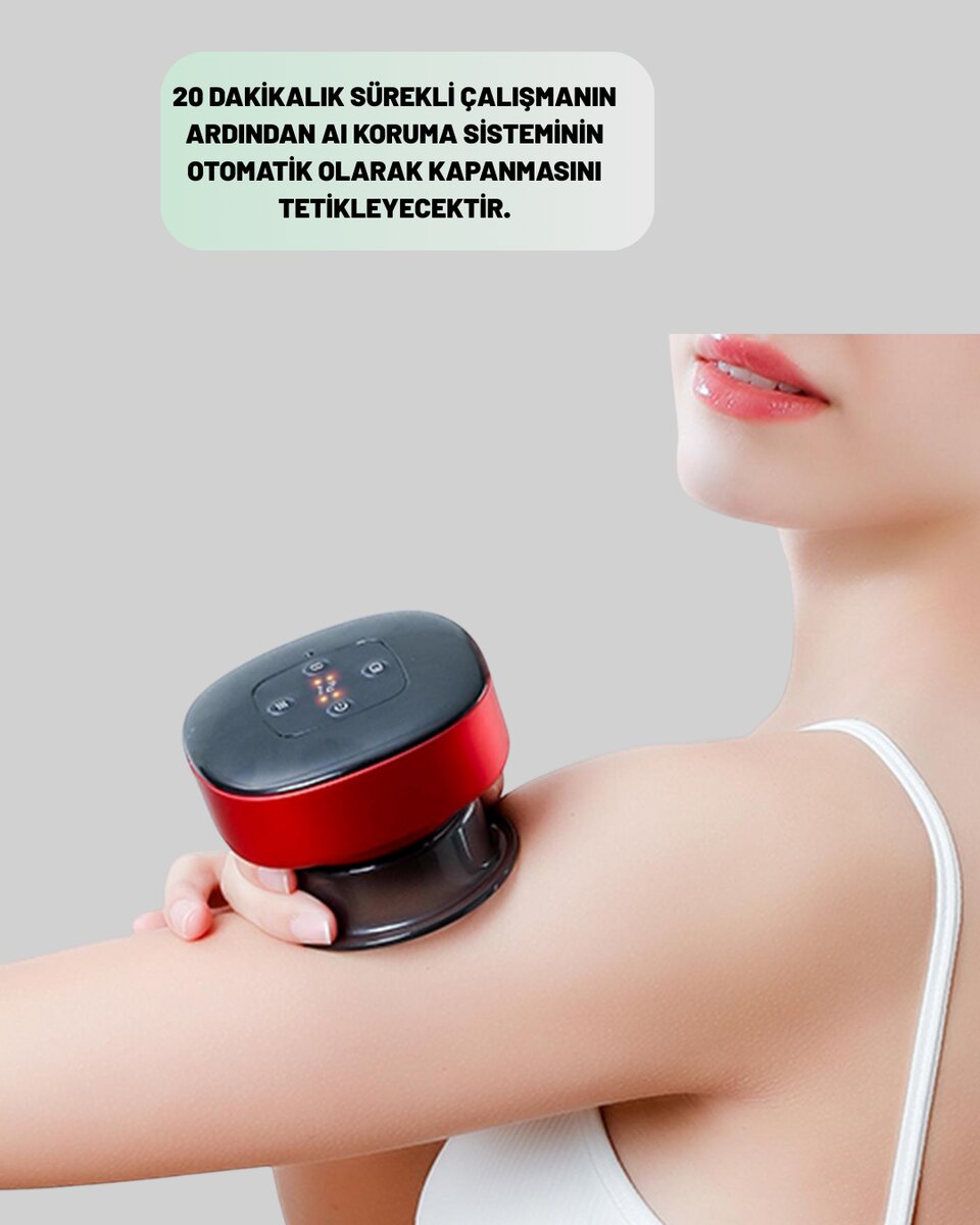 Vakumlu Masaj Aleti Çok Kademeli Emme Isıtmalı Ev Tipi Terapi Vakumlu Masaj Aleti Çok Kademeli Emme Isıtmalı Ev Tipi Terapi