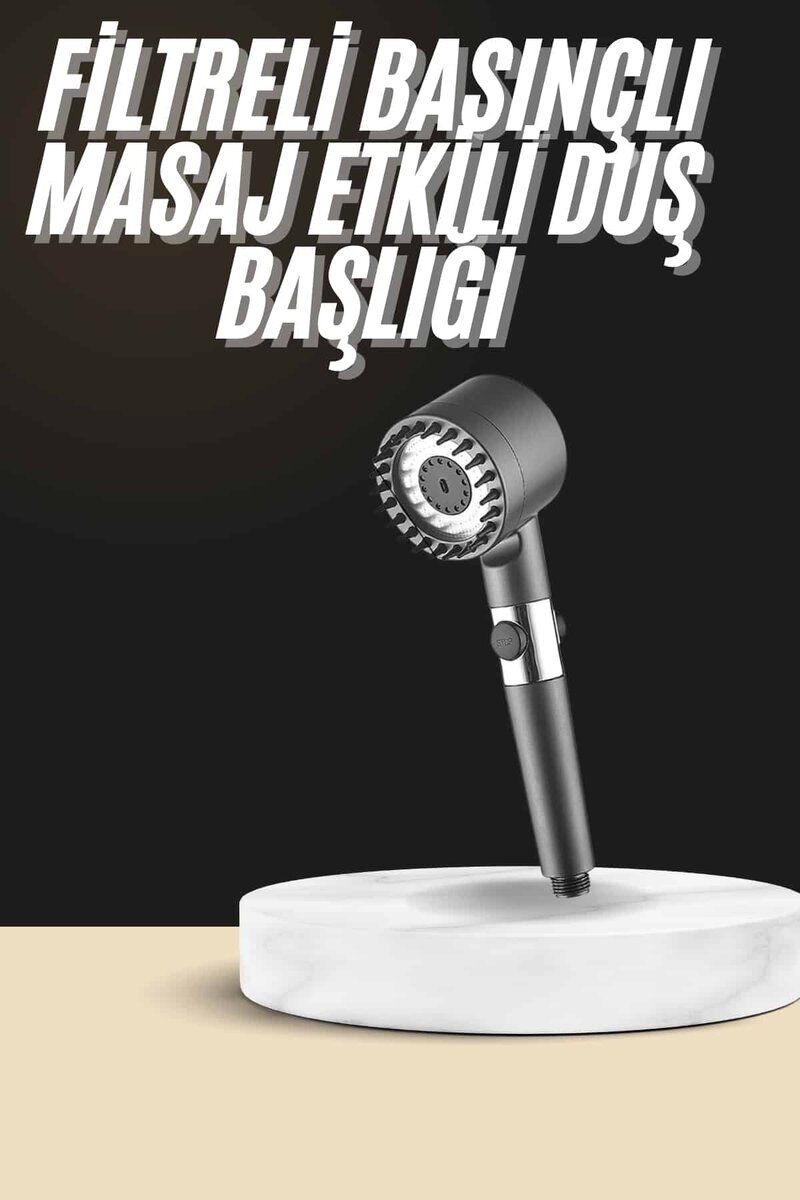 Duş Başlığı Profesyonel Masaj Başlıklı 3 Modlu Yeni Nesil Masaj Uçlu Su Tasarruflu Duş Başlığı Profesyonel Masaj Başlıklı 3 Modlu Yeni Nesil Masaj Uçlu Su Tasarruflu