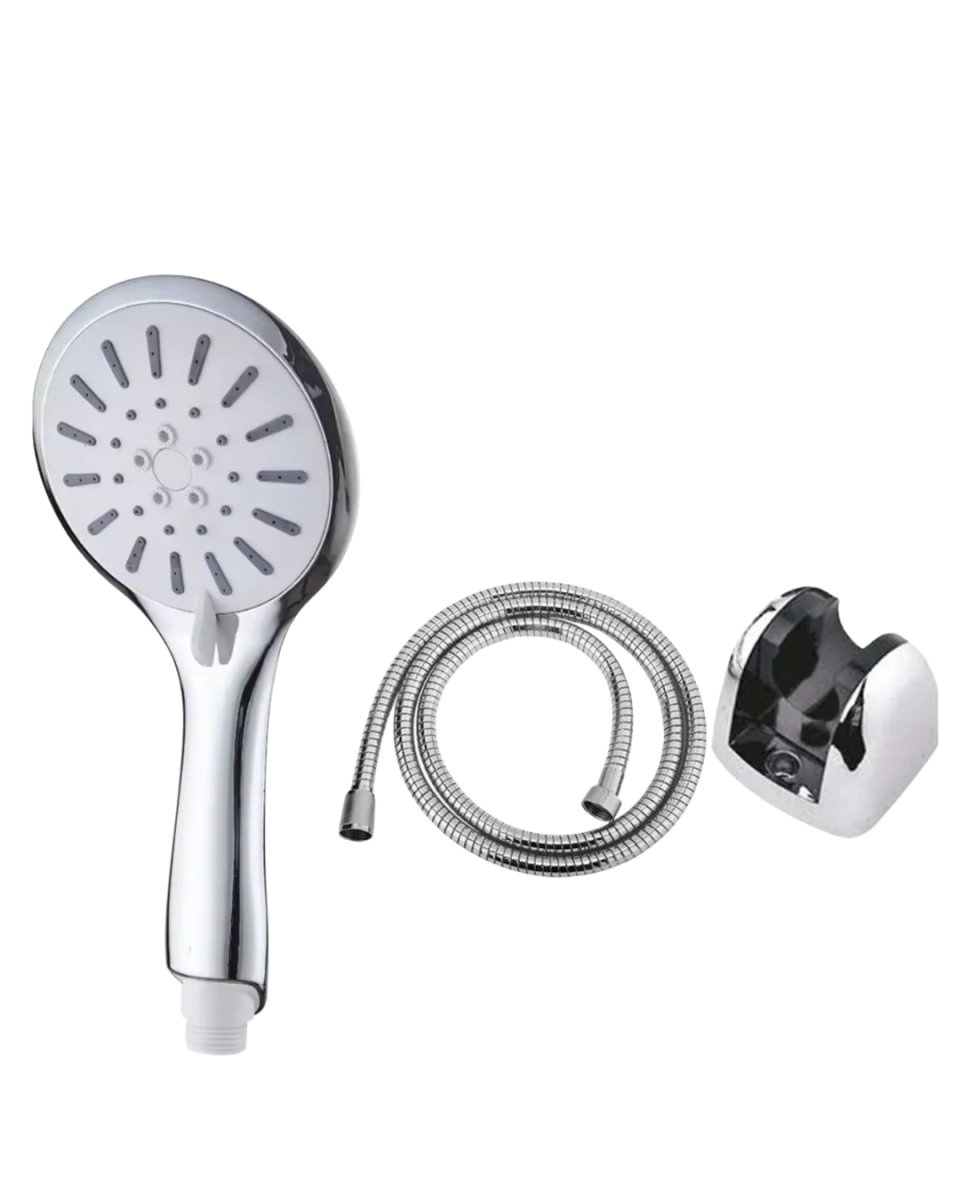 Spiral Hortumlu 4 Kademeli Krem El Duşu Başlığı Banyo Duş Seti Spiral Hortumlu 4 Kademeli Krem El Duşu Başlığı Banyo Duş Seti