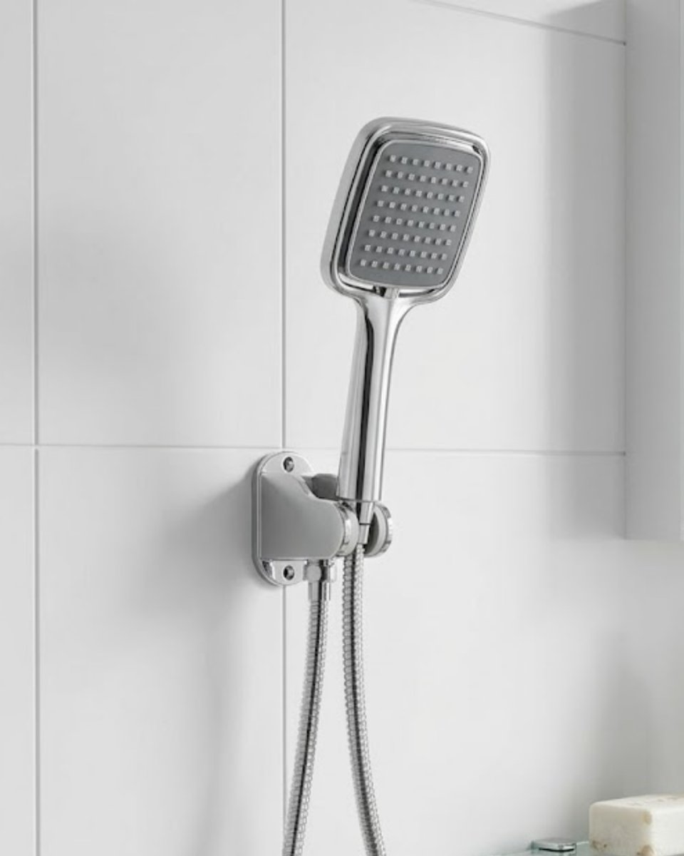 Siyah Duş Seti El Duşu Başlığı Spiral Hortum ve Duvar Askısı Banyo Duş Seti Siyah Duş Seti El Duşu Başlığı Spiral Hortum ve Duvar Askısı Banyo Duş Seti