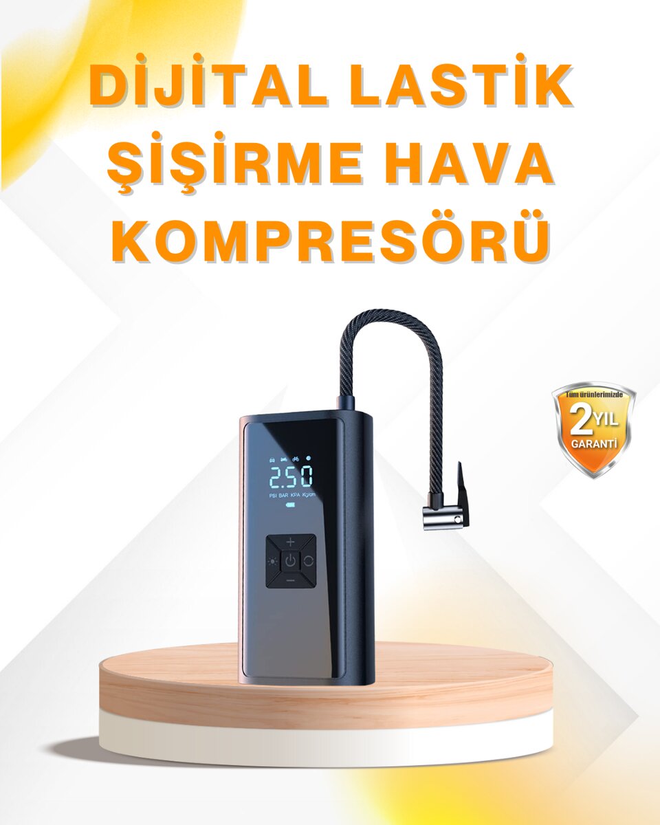 LED Fenerli ve SOS Işıklı Çok Fonksiyonlu Hava Kompresörü LED Fenerli ve SOS Işıklı Çok Fonksiyonlu Hava Kompresörü