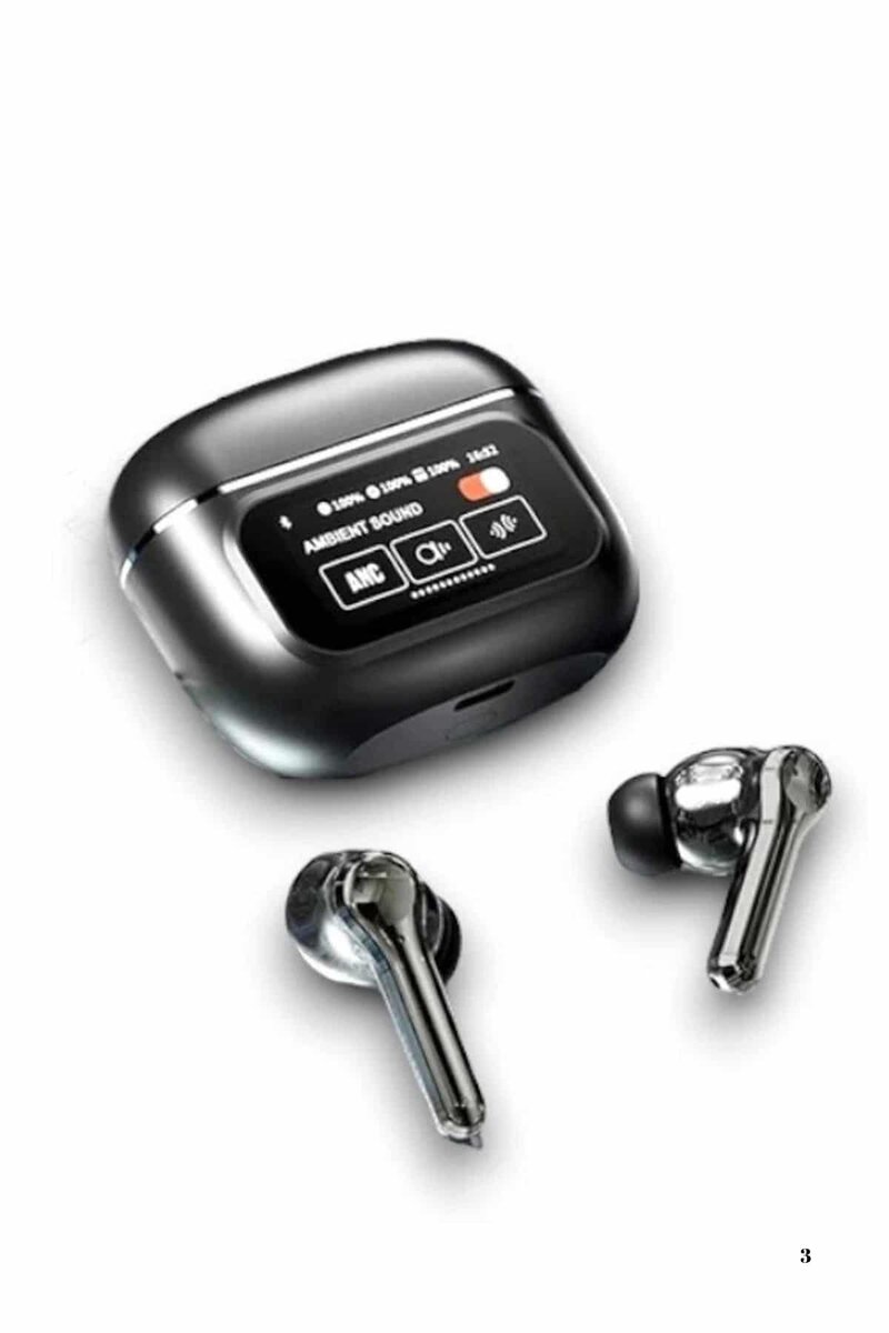 Yeni Nesil ANC Özellikli Çağrı Cevaplayan Dokunmatik Ekranlı Bluetooth Kulaklık Siyah Yeni Nesil ANC Özellikli Çağrı Cevaplayan Dokunmatik Ekranlı Bluetooth Kulaklık Siyah