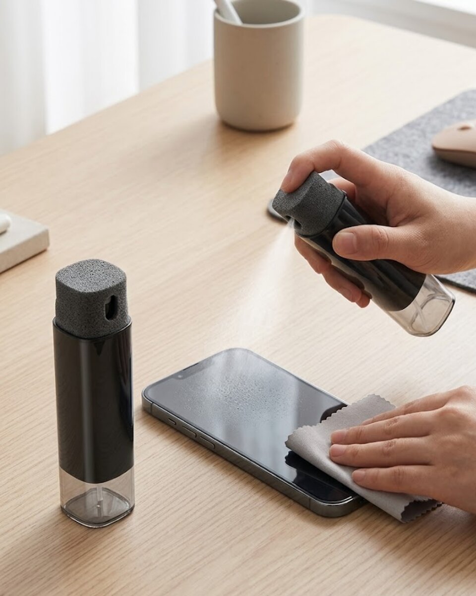 Pratik Ekran Temizleme Sprey Şişesi Telefon Tablet Monitör Temizlik Şişesi Pratik Ekran Temizleme Sprey Şişesi Telefon Tablet Monitör Temizlik Şişesi
