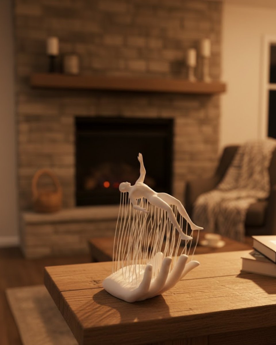 3D El İnsan Figürü Beyaz İskandinav Tarzı Dekoratif Obje 3D El İnsan Figürü Beyaz İskandinav Tarzı Dekoratif Obje
