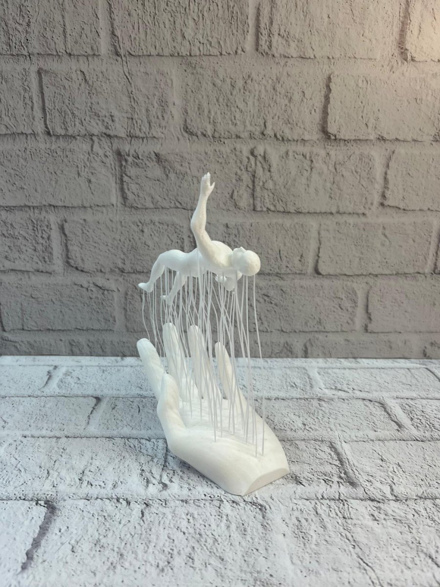 3D El İnsan Figürü Beyaz İskandinav Tarzı Dekoratif Obje 3D El İnsan Figürü Beyaz İskandinav Tarzı Dekoratif Obje