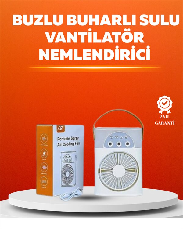 Mini USB Klima Fan | 3 Kademeli Spreyli Hava Soğutucu, Taşınabilir Mini USB Klima Fan | 3 Kademeli Spreyli Hava Soğutucu, Taşınabilir