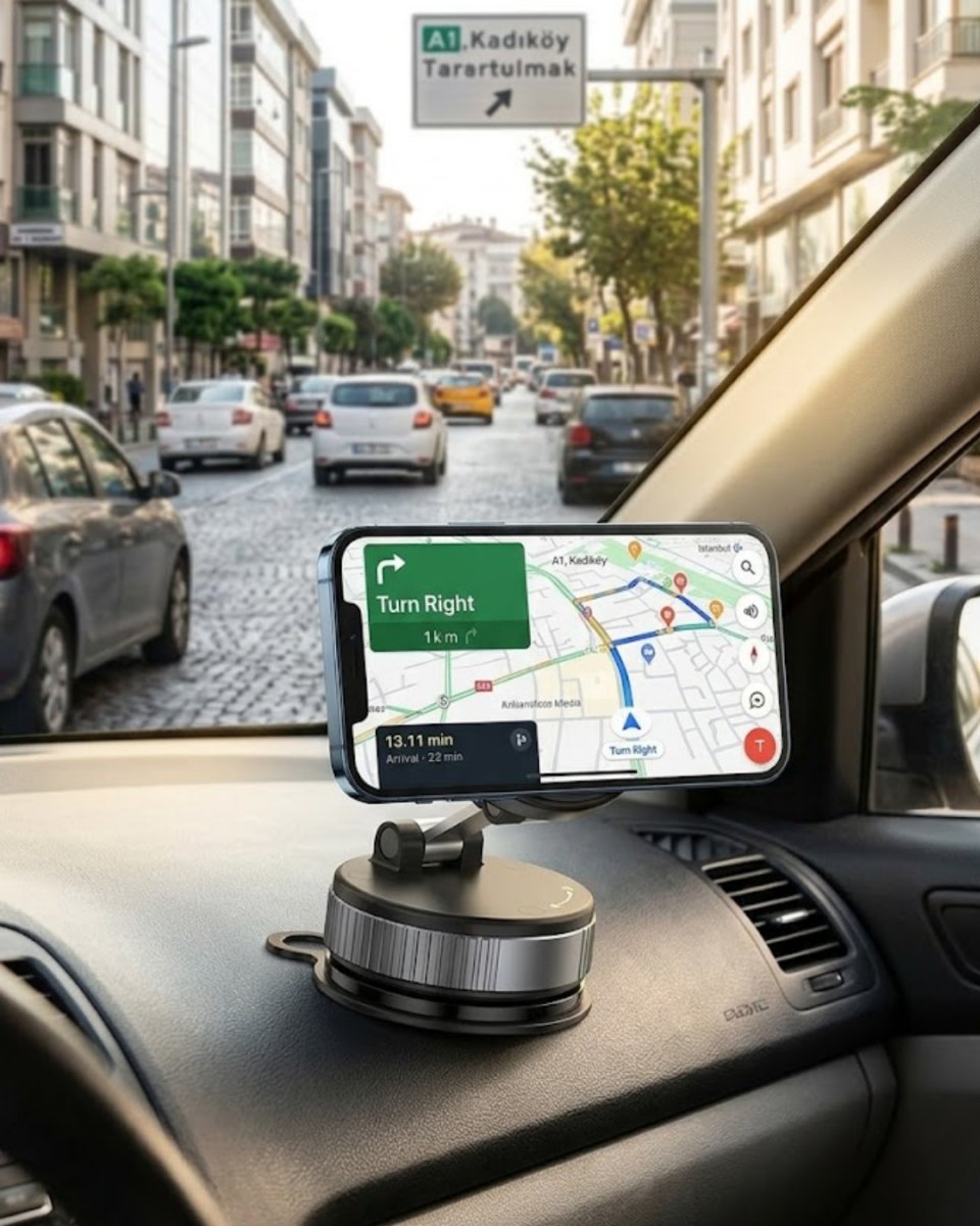Katlanabilir Manyetik Telefon Tutucu Araç Konsol Telefon Standı Katlanabilir Manyetik Telefon Tutucu Araç Konsol Telefon Standı
