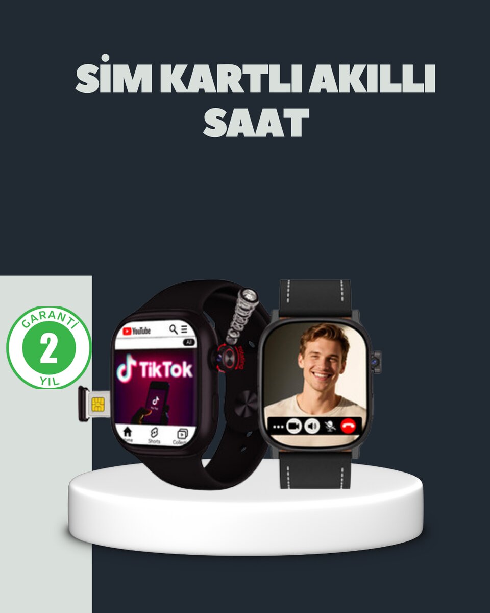 SIM Kartlı GPS Destekli Akıllı Saat Sesli Görüşmeli SIM Kartlı GPS Destekli Akıllı Saat Sesli Görüşmeli