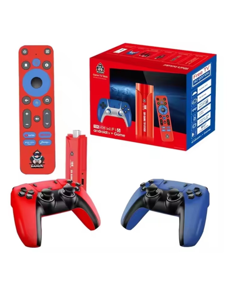 Android TV Game Stick 10K HD 3D Oyun Destekli 64GB Konsol Android TV Game Stick 10K HD 3D Oyun Destekli 64GB Konsol