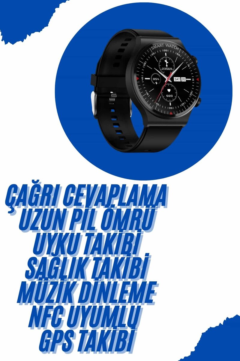 Akıllı Saat Yeni Nesil Üç Kordonlu Nabız Ölçer Çağrı Cevaplama Akıllı Saat Yeni Nesil Üç Kordonlu Nabız Ölçer Çağrı Cevaplama
