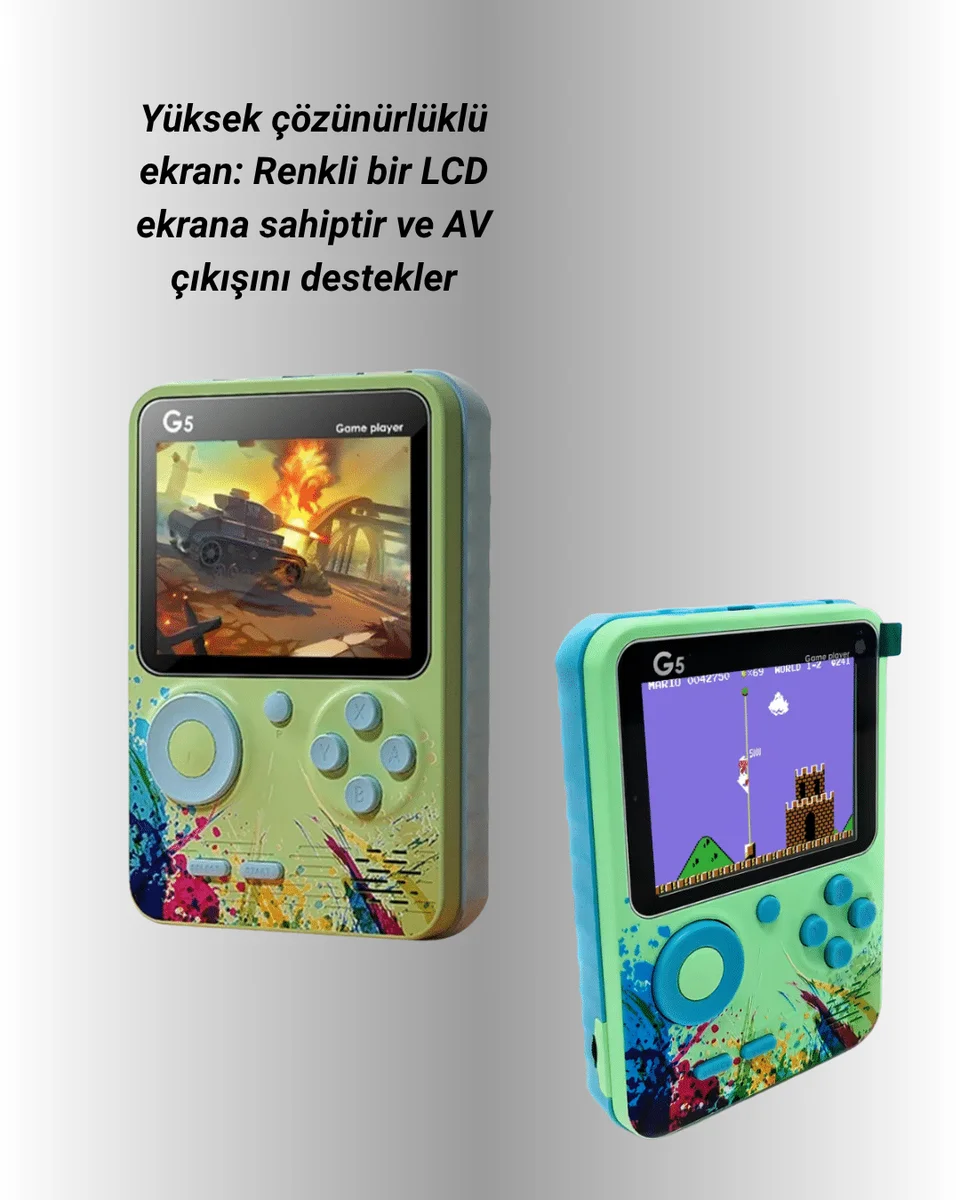 TV Bağlantılı 500 Oyunlu Mini Gameboy Konsol TV Bağlantılı 500 Oyunlu Mini Gameboy Konsol
