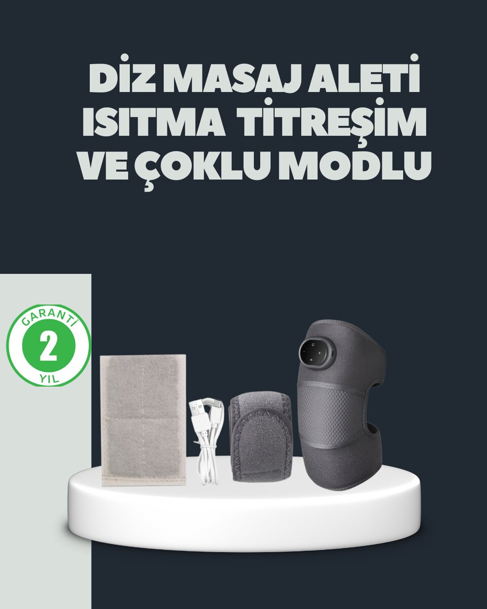 Isıtmalı Titreşimli Diz Masaj Cihazı 3D Rezonans Teknolojili Isıtmalı Titreşimli Diz Masaj Cihazı 3D Rezonans Teknolojili