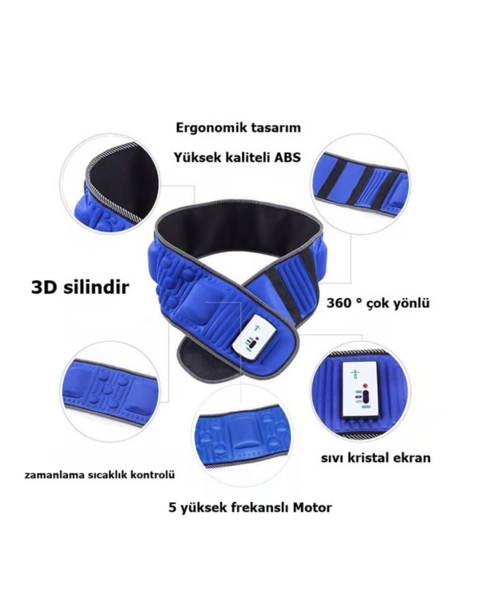 Elektrikli Zayıflama Kemeri Titreşimli Bel ve Karın Masaj Kemeri Elektrikli Zayıflama Kemeri Titreşimli Bel ve Karın Masaj Kemeri