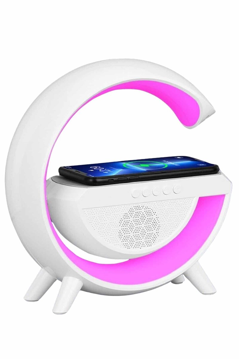 Bluetooth Hoparlör G Şekli Atmosfer Akıllı Rgb Lamba Wireless Kablosuz Şarj Bluetooth Hoparlör G Şekli Atmosfer Akıllı Rgb Lamba Wireless Kablosuz Şarj