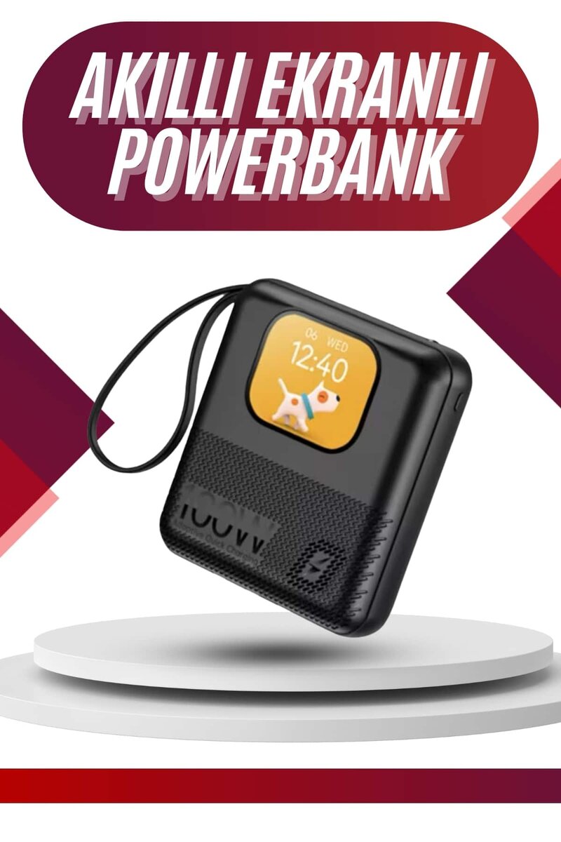 Akıllı Powerbank 10.000 MAH 4 Çıkışlı Taşınabilir Dijital Göstergeli Akıllı Powerbank 10.000 MAH 4 Çıkışlı Taşınabilir Dijital Göstergeli