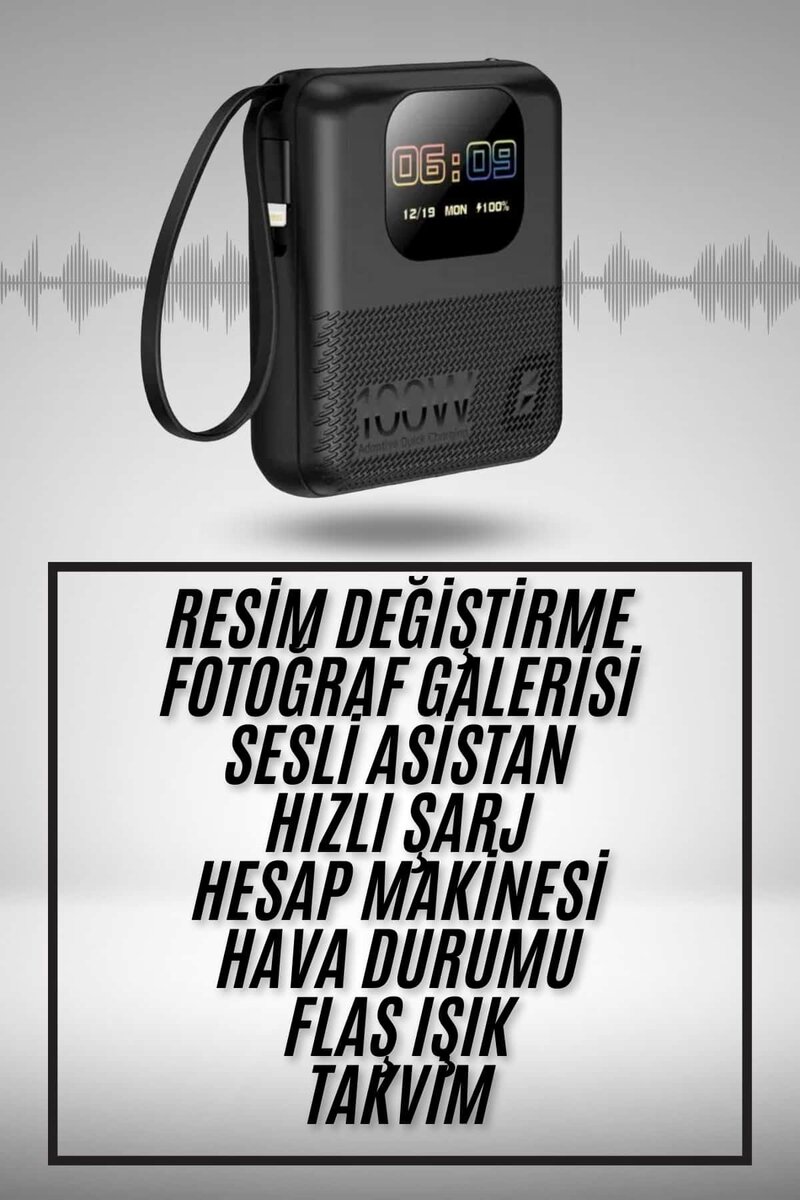 Akıllı Powerbank 10.000 MAH 4 Çıkışlı Taşınabilir Dijital Göstergeli Akıllı Powerbank 10.000 MAH 4 Çıkışlı Taşınabilir Dijital Göstergeli