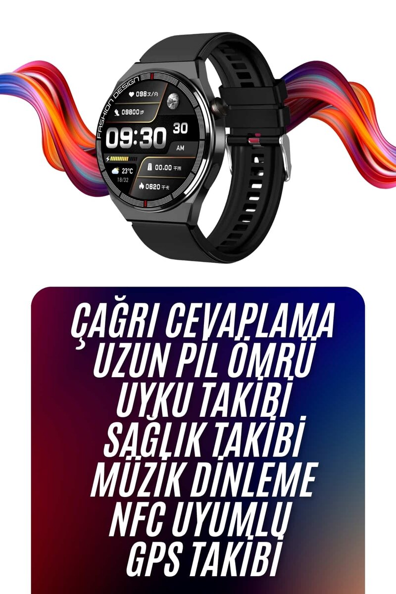 Amoled Ekran Akıllı Saat Üç Kordonlu İOS Android Uyumlu Amoled Ekran Akıllı Saat Üç Kordonlu İOS Android Uyumlu