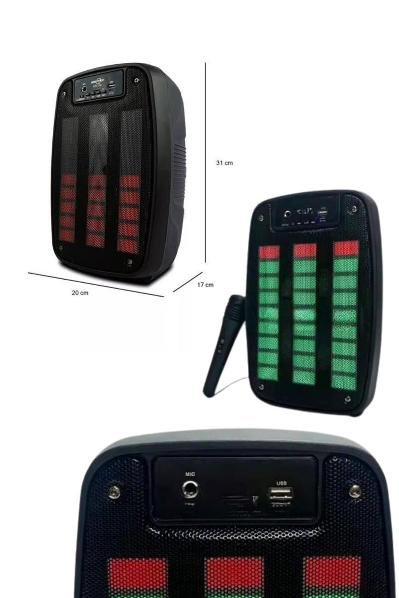 Bluetooth Hoparlör Taşınabilir Şarjlı Işıklı Büyük Boy Yüksek Ses Kaliteli Bluetooth Hoparlör Taşınabilir Şarjlı Işıklı Büyük Boy Yüksek Ses Kaliteli